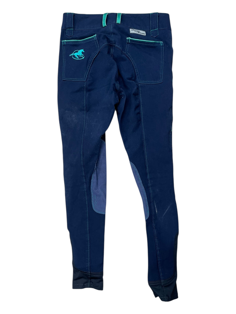 Smartpak Piper KP Breech - Navy/Green - Youth 14 - USED