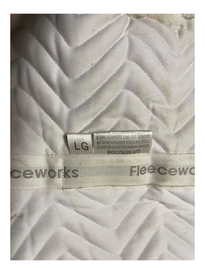 Fleeceworks AP Sheepskin Shimmable 1/2 Pad - White - L - USED