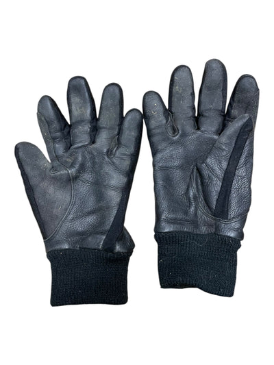 Winter Leather Gloves - Black - Est. M - USED