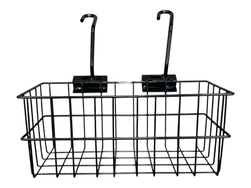 Easy-Up Car Headrest Basket - Black - 14"L X 5.5"W X 6"H - USED