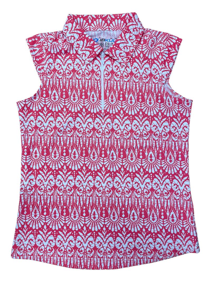 IBKUL Sleeveless Sun Shirt - Watermelon/White - S - USED