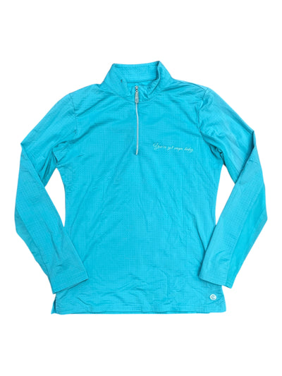 Mod Eq "You've Got Scope" Sun Shirt - Aqua - S - USED