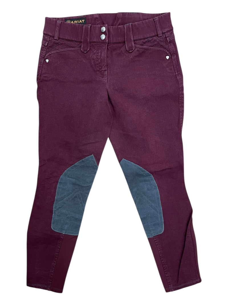 Ariat KP Breech - Maroon/Grey - 28R - USED