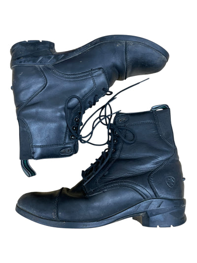 Ariat Lace Paddock Boots - Black - 7.5B - USED