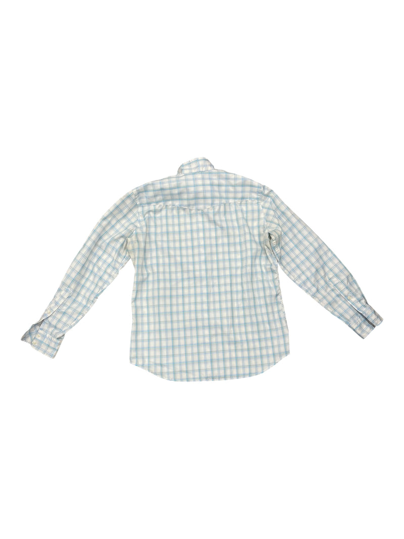 Tailored Sportsman Show Shirt - White/Blue/Green - 12 - USED