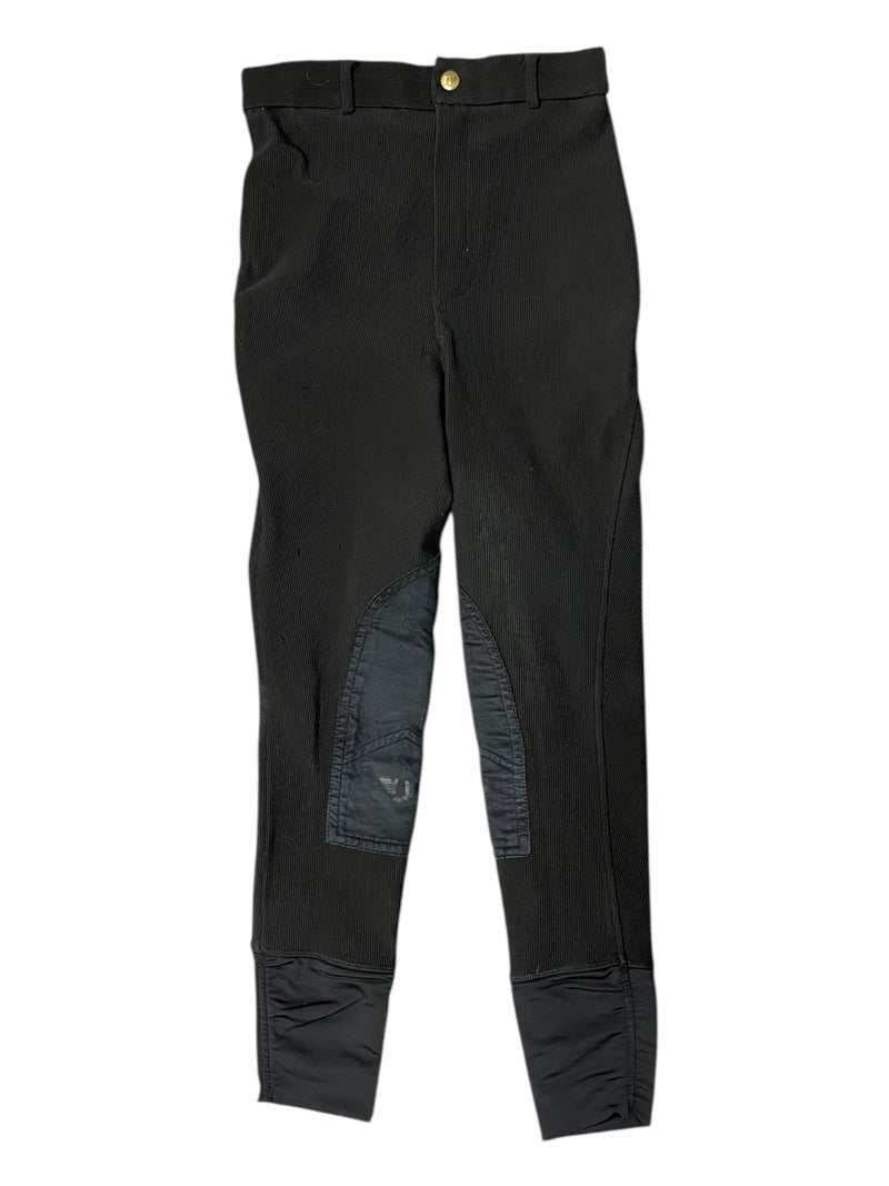 Tuffrider Microcord KP Tight - Black - Est. Youth L - USED