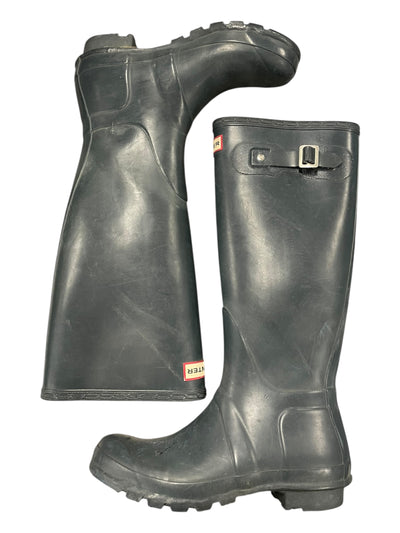 Hunter Original Tall Rain Boots - Dark Green - 7 Women's - USED