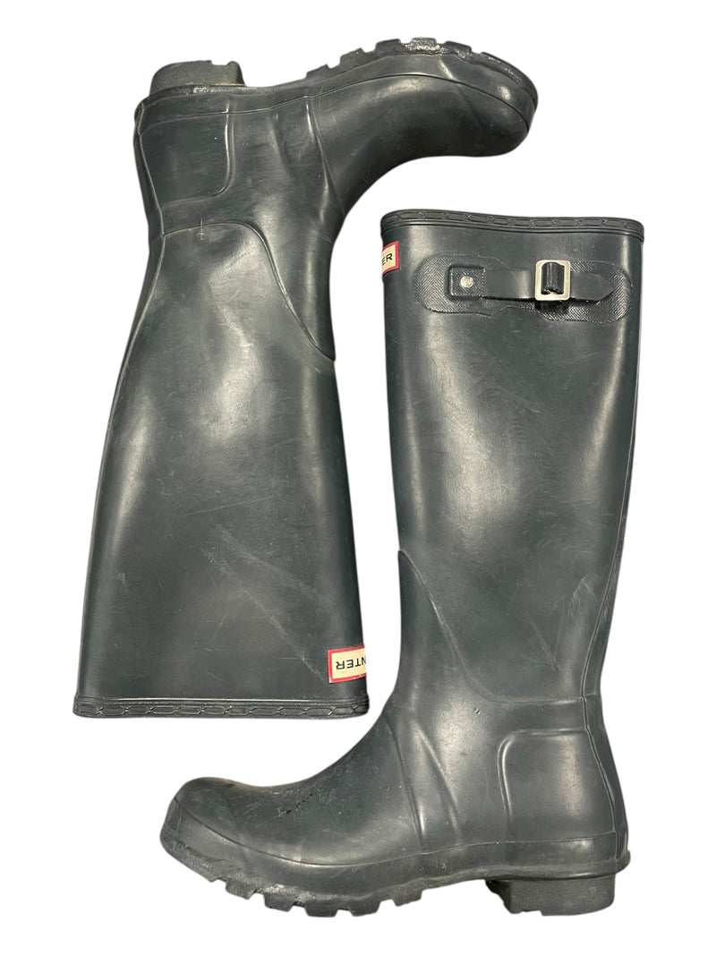 Hunter Original Tall Rain Boots - Dark Green - 7 Women&
