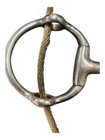 Eggbutt Gag W/ Rope Cheeks - SS - Approx 4 3/4" - USED