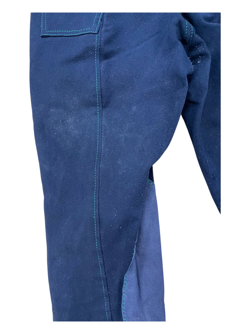 Smartpak Piper KP Breech - Navy/Green - Youth 14 - USED