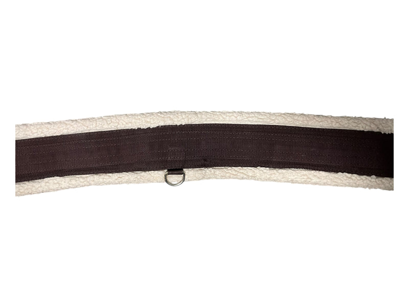 Shires Fleece Lined Girth - Brown/Natural - 60" - USED