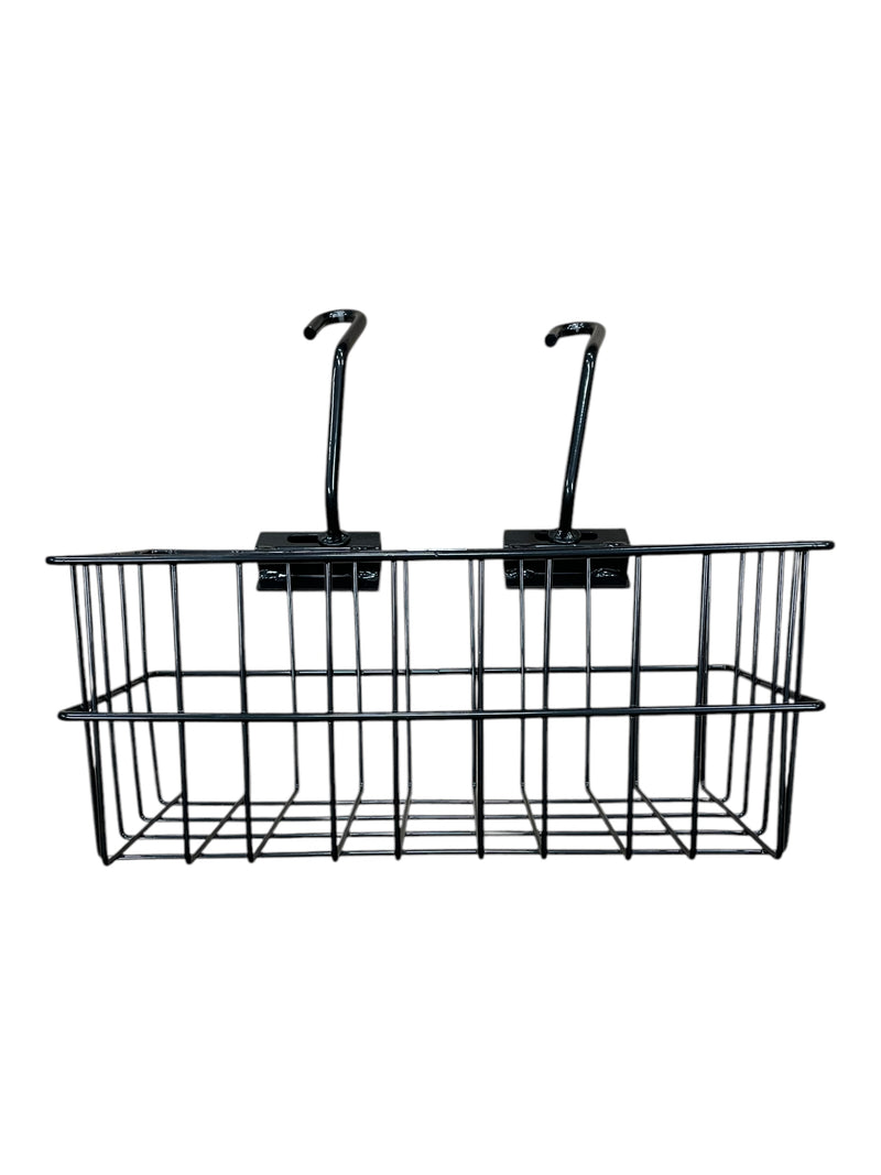 Easy-Up Car Headrest Basket - Black - 14"L X 5.5"W X 6"H - USED