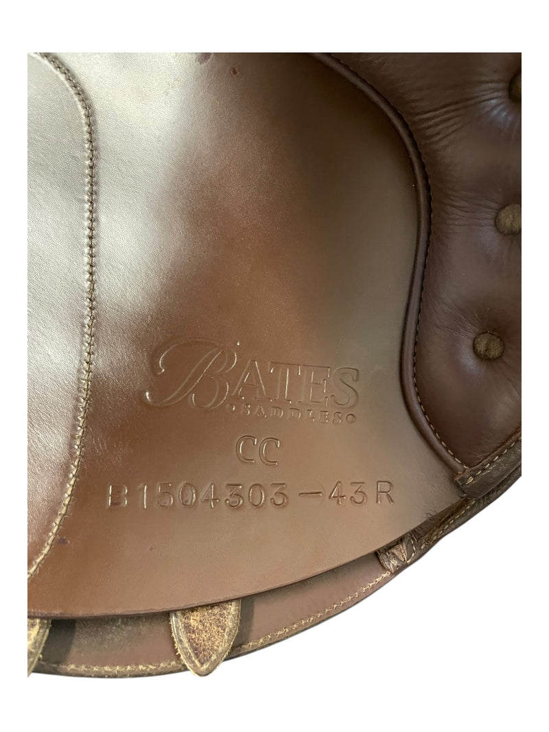 2015 Bates Caprilli CC Saddle - Brown - 43cm (17") - Adj. Gullet - USED