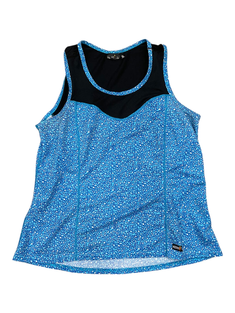 Kerrits Sleeveless Top - Blue Print/Black - XL - USED