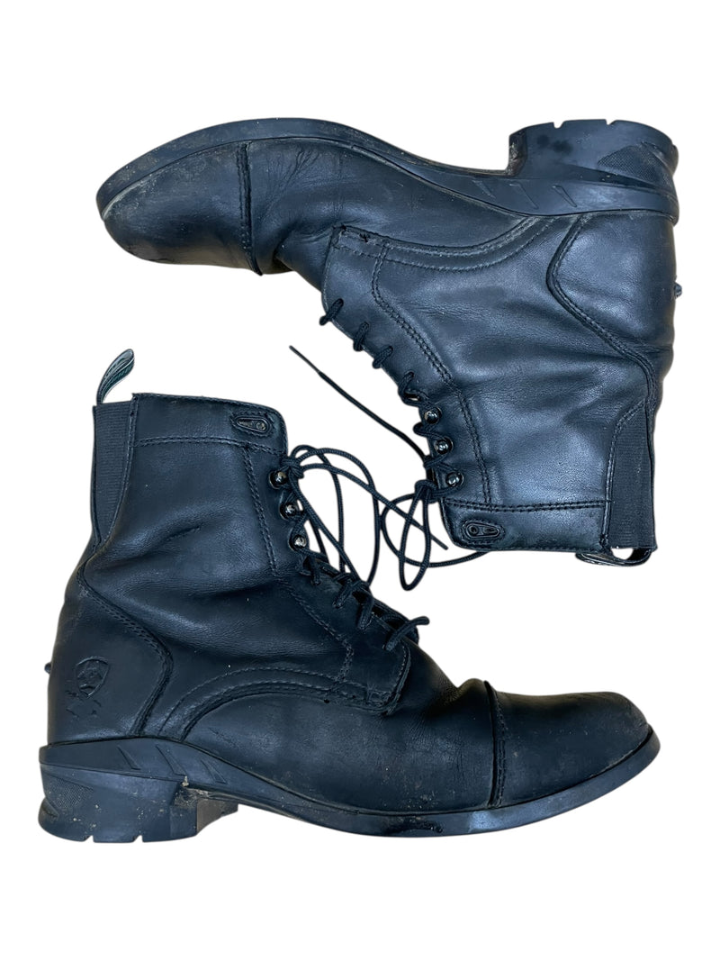 Ariat Lace Paddock Boots - Black - 7.5B - USED