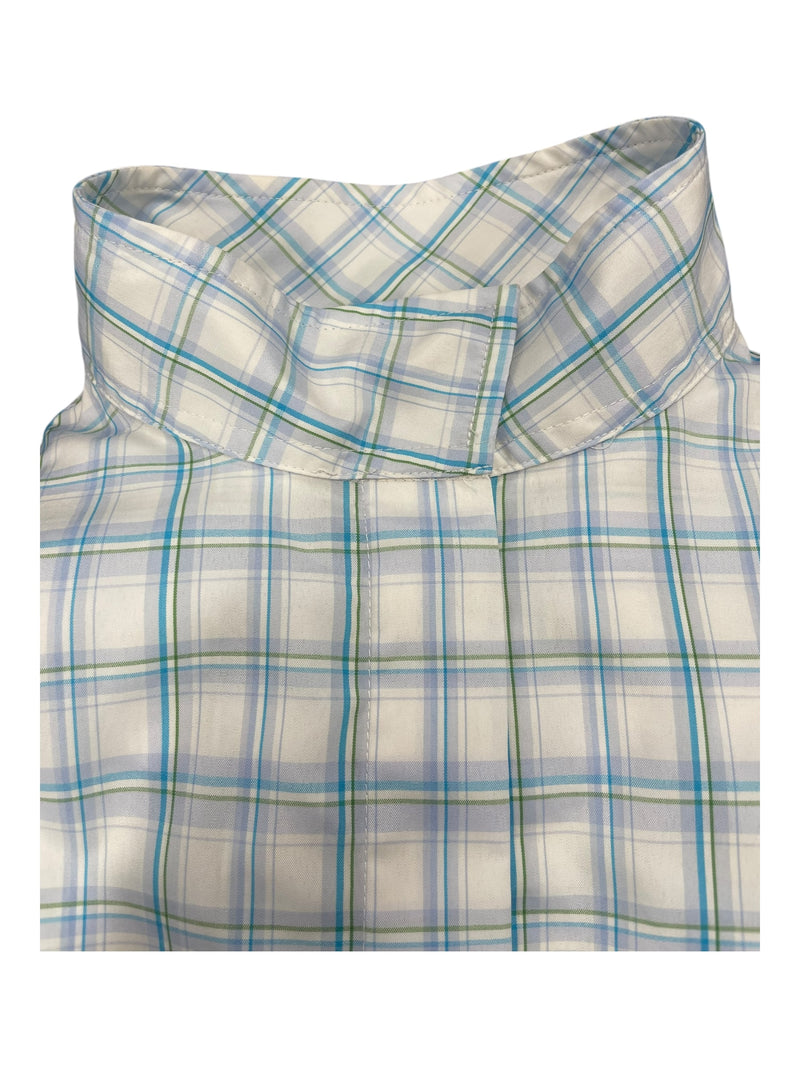 Tailored Sportsman Show Shirt - White/Blue/Green - 12 - USED