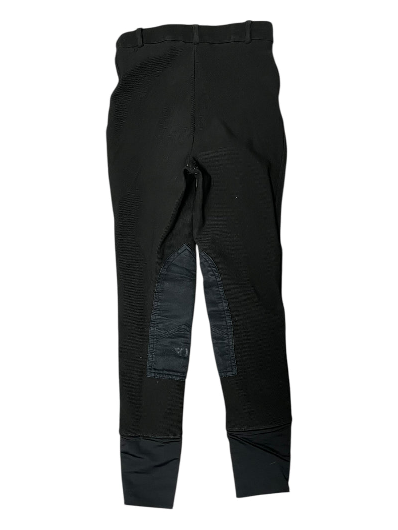 Tuffrider Microcord KP Tight - Black - Est. Youth L - USED