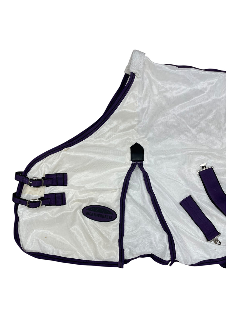 Weatherbeeta Comfitec Essential Mesh II Fly Sheet - White/Purple - 60" - USED