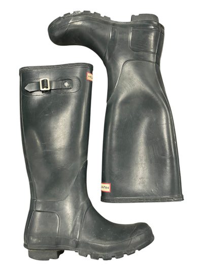 Hunter Original Tall Rain Boots - Dark Green - 7 Women's - USED