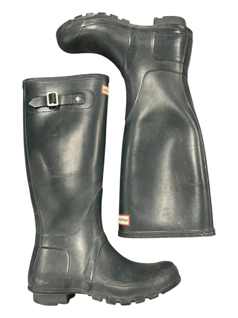 Hunter Original Tall Rain Boots - Dark Green - 7 Women&