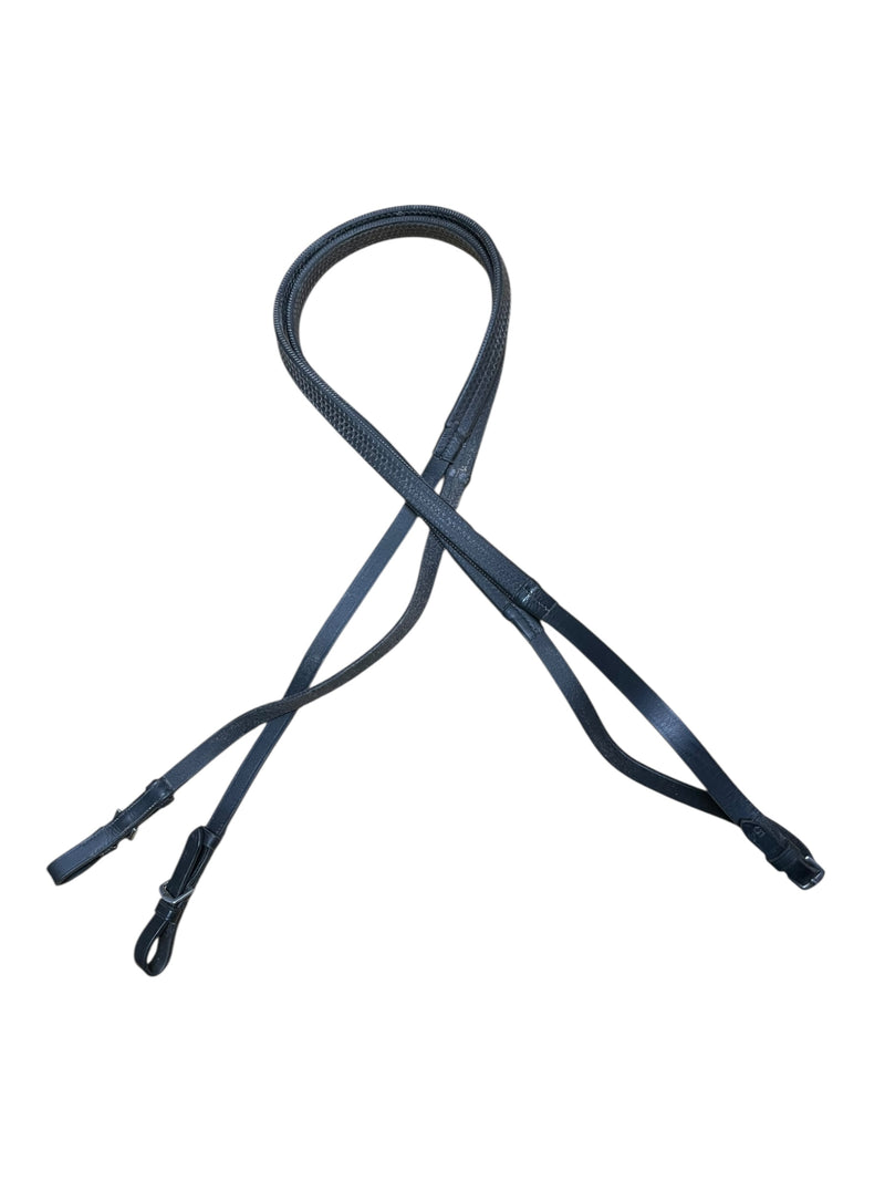 Black Oak Rubber Reins - Black - 54" - USED