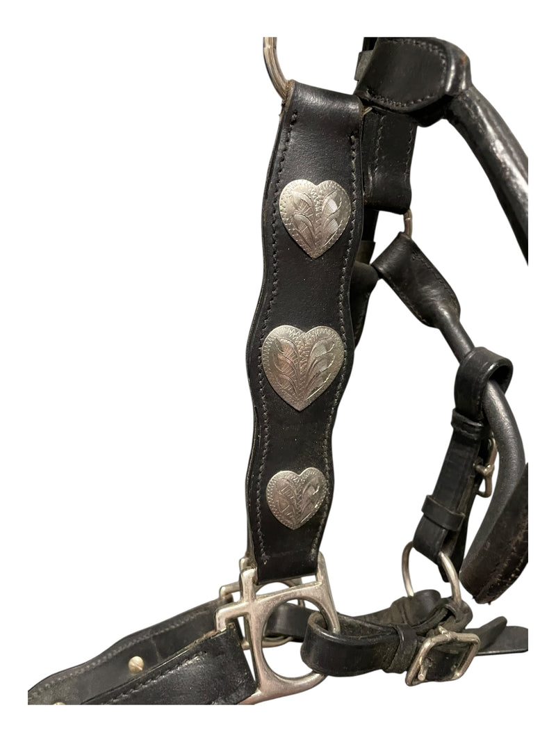 Western Show Halter - Black/Silver - Est. F/S - USED