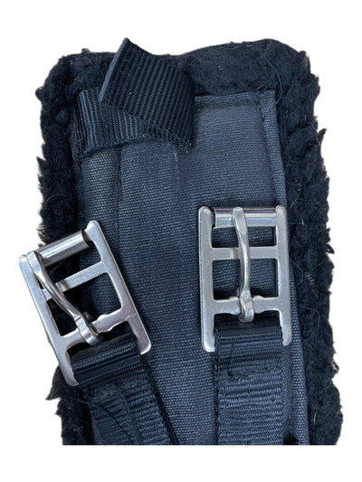 Fleece Lined Girth *Broken Keeper* - Black - 24" - USED