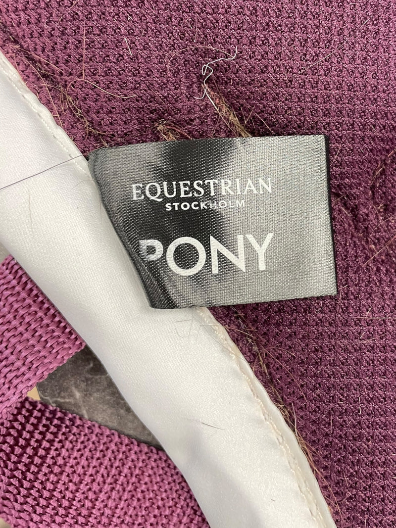 Equestrian Stockholm Jump Pad - Purple White Edge - Pony - USED