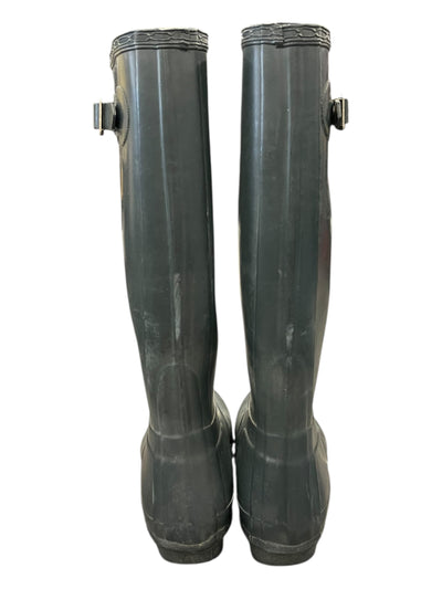 Hunter Original Tall Rain Boots - Dark Green - 7 Women's - USED