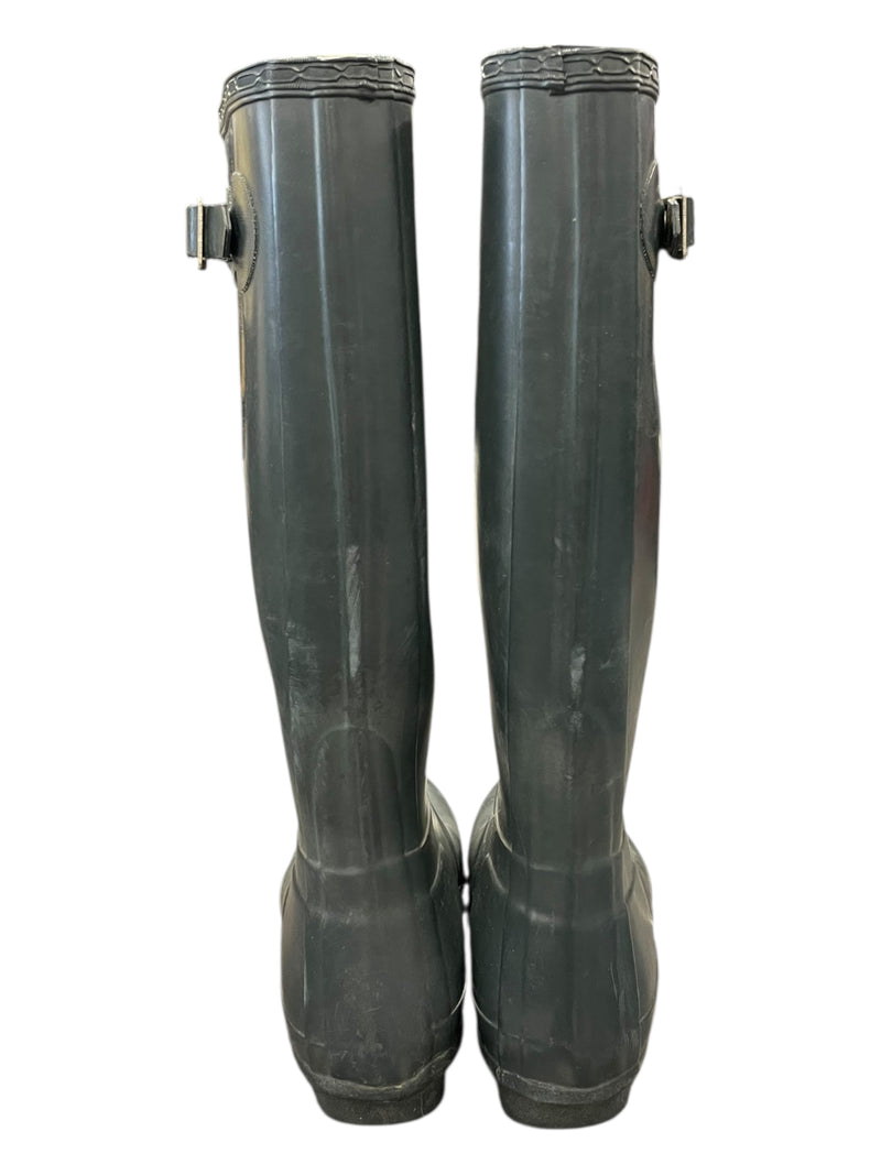 Hunter Original Tall Rain Boots - Dark Green - 7 Women&