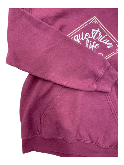 Stirrups Equestrian Life Hoodie - Maroon - S - USED