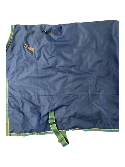 Everest T/O Blanket - Navy/Green - 82", Est. Midweight - USED