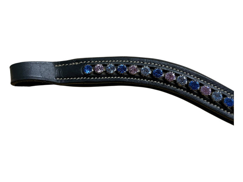 ExionPro Crystal Browband - Black/Blue/Pink - Est. Cob/Med - USED