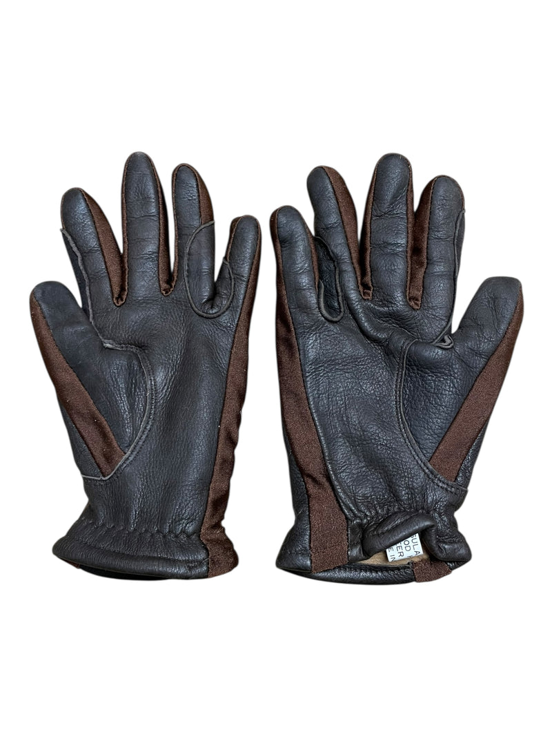 Thinsulate Winter Deerskin Gloves - Brown - Est. S - USED