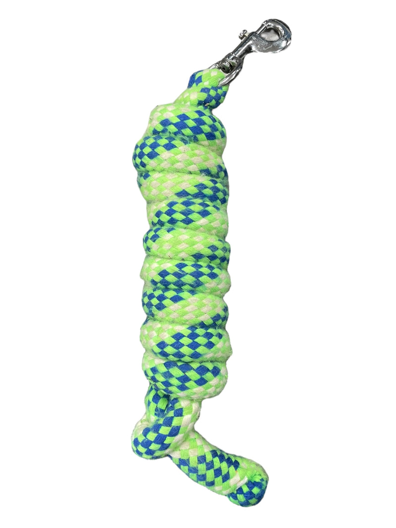 Cotton Lead Rope - Green/White/Blue - USED