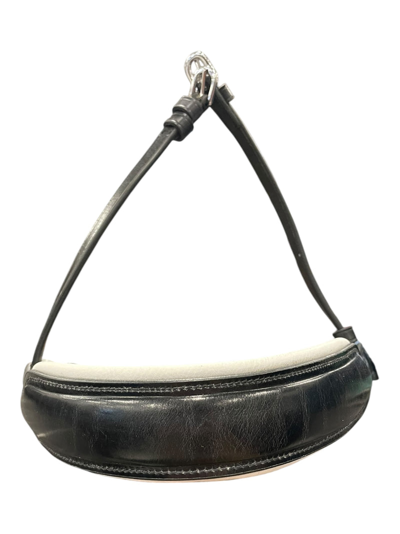 Schockemohle Modena Select Noseband *NWT* - Black/White - F/S - USED