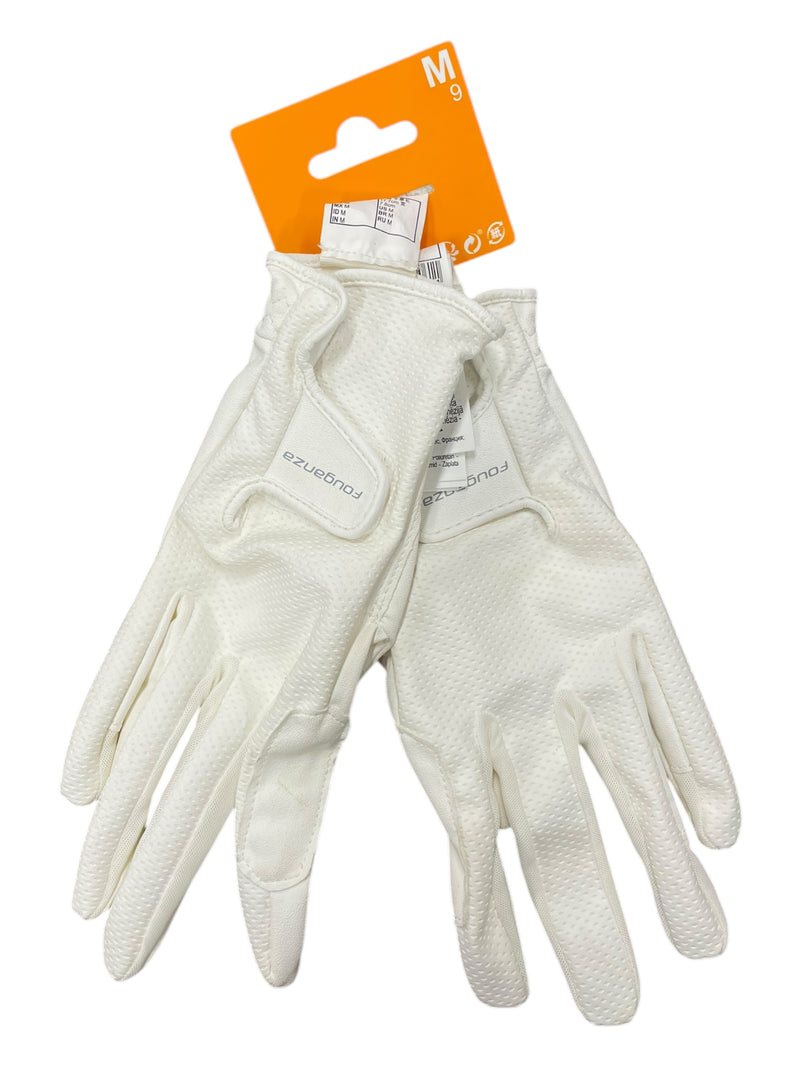 Fouganza Gloves *NWT* - White - Size 9 - USED