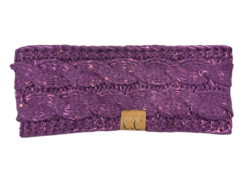 C.C Winter Headband - Purple Sequins - One Size - USED