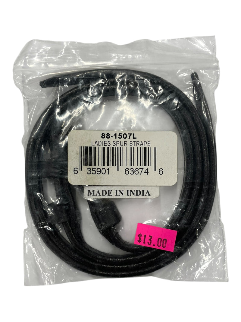 Ladies Spur Straps *NWT* - Black - 19" End-To-End - USED