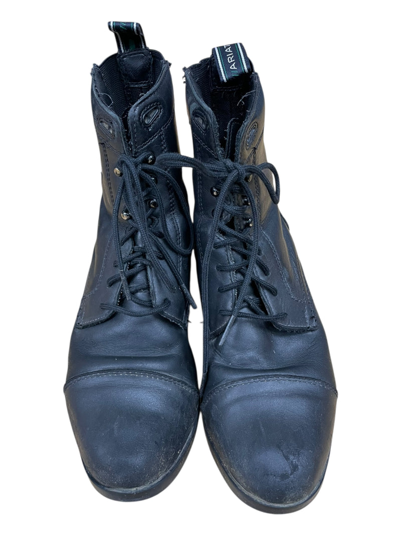 Ariat Lace Paddock Boots - Black - 7.5B - USED