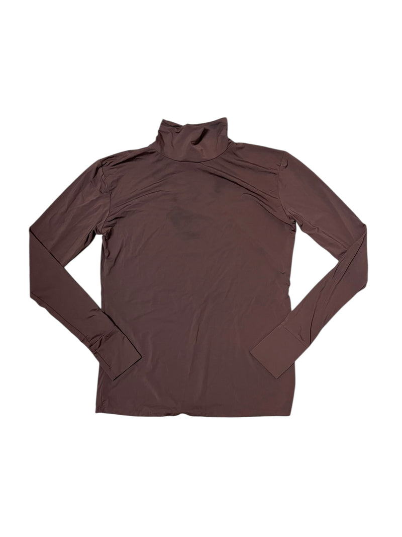 Kismet USA Alexa Mock Turtleneck Schooling Shirt - Espresso - M - USED