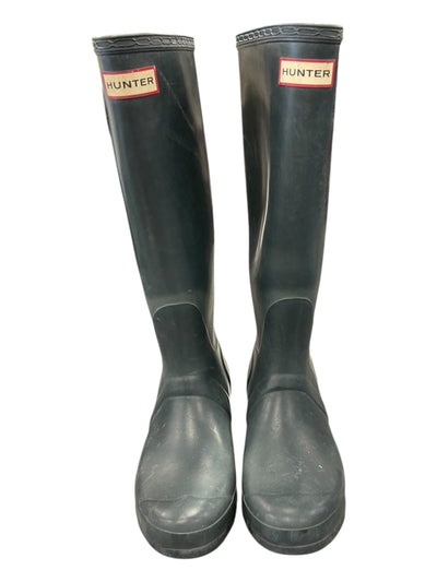 Hunter Original Tall Rain Boots - Dark Green - 7 Women's - USED