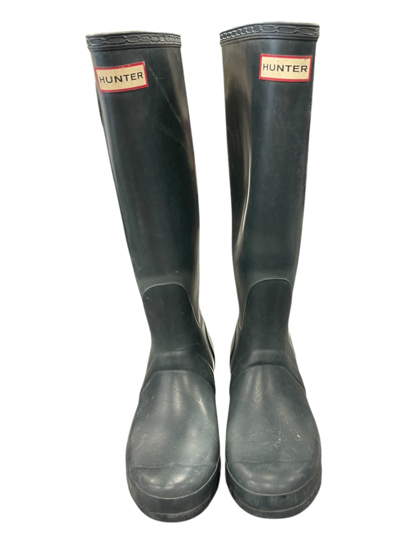 Hunter Original Tall Rain Boots - Dark Green - 7 Women&