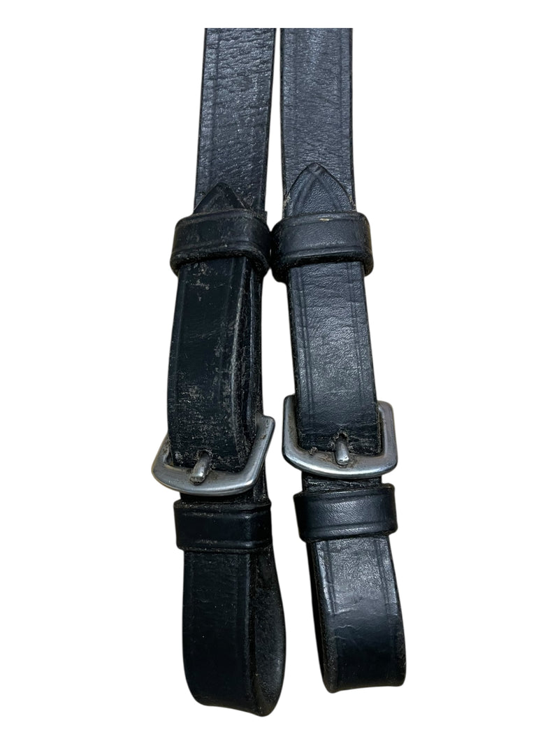 Black Oak Rubber Reins - Black - 54" - USED