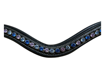 ExionPro Crystal Browband - Black/Blue/Pink - Est. Cob/Med - USED