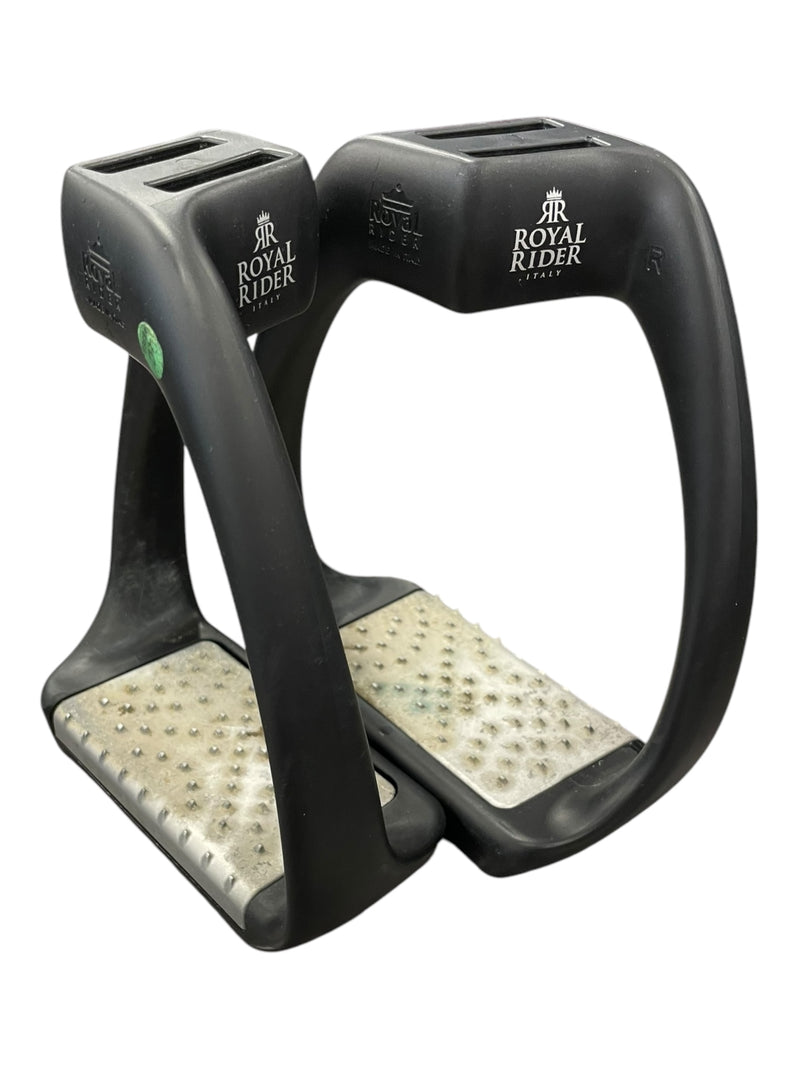 Royal Rider Evo 80 Stirrups - Black - Approx 4.5" - USED