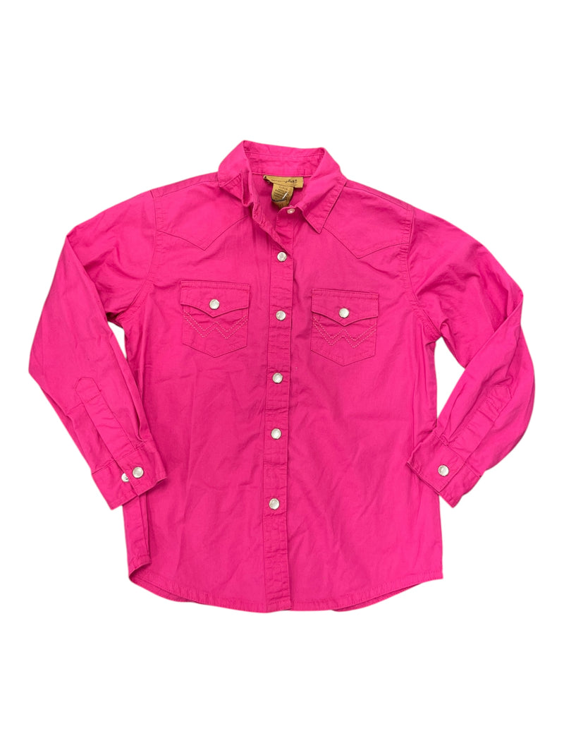 Wrangler Button-Up - Pink - Youth S - USED