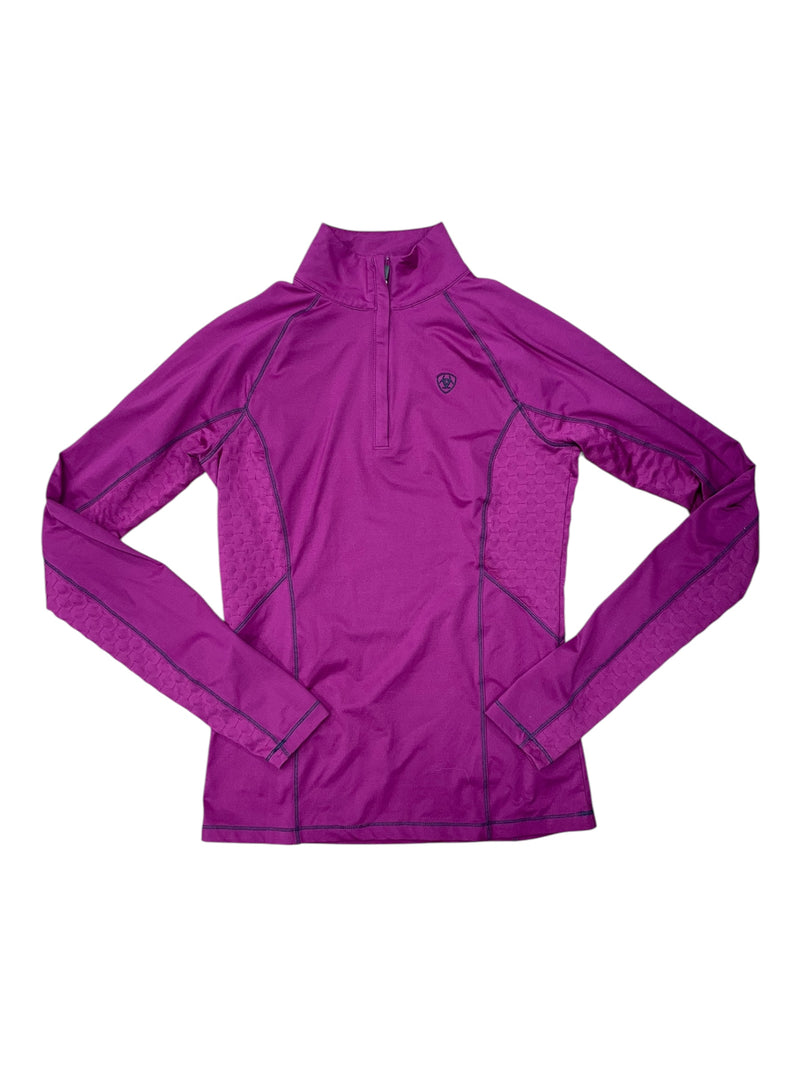 Ariat 1/4 Zip ColdSeries Base Layer - Purple - S - USED