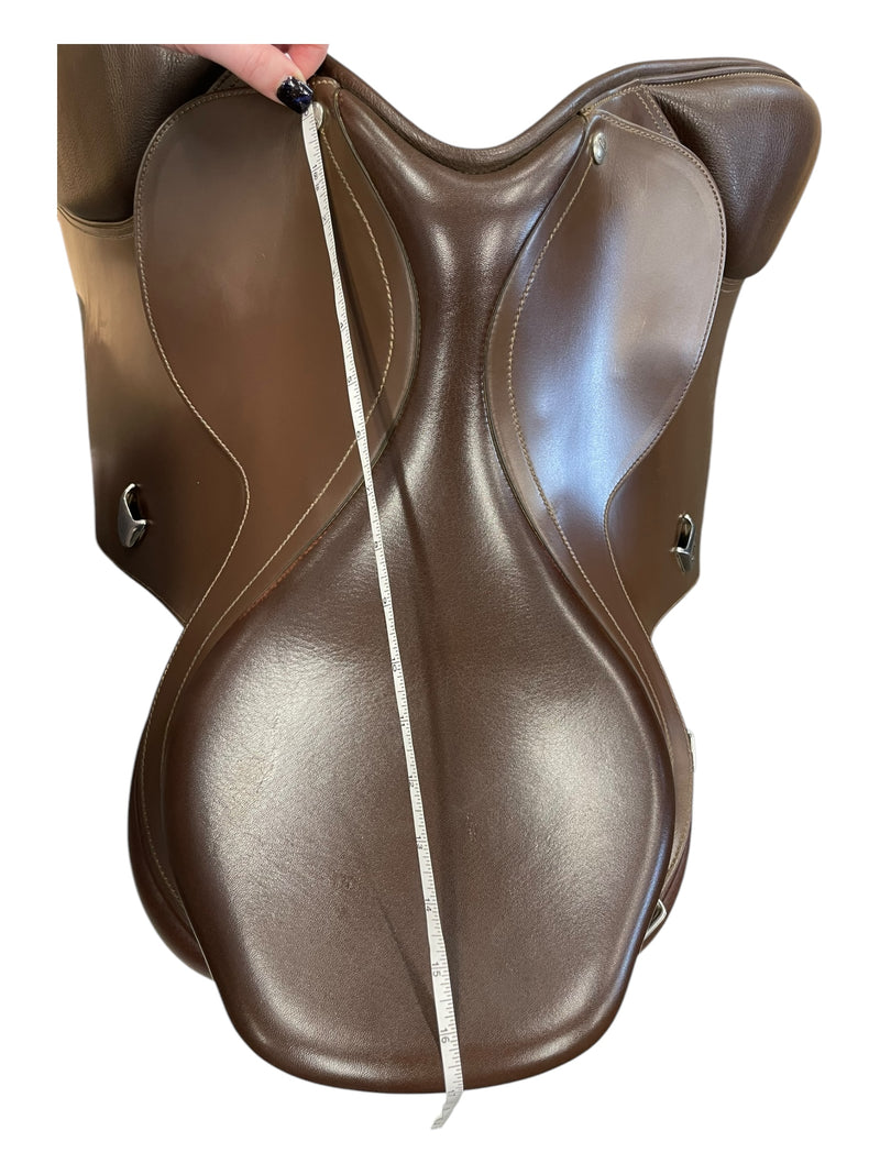 2015 Bates Caprilli CC Saddle - Brown - 43cm (17") - Adj. Gullet - USED