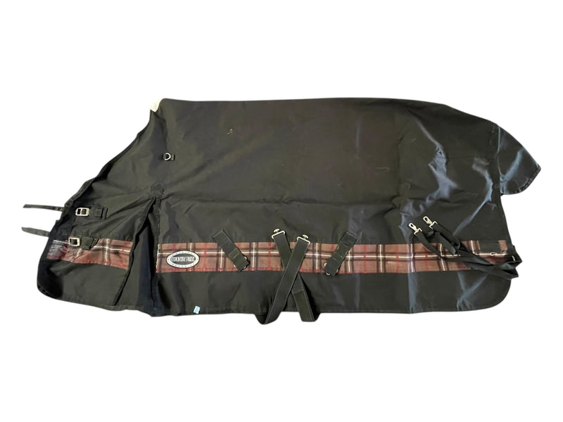 Country Pride T/O Sheet - Black/Brown Plaid - 78" - USED